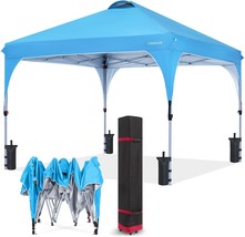 Cooshade Pop Up Canopy Tent, 10X10 Easy Setup Instant Sun Protection, Sky Blue - $148.97