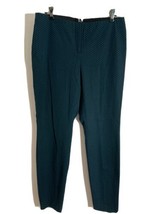 Alfani 10 Blue Black Fan Pattern Hollywood Casual Skinny Stretch Dress Pants - £21.13 GBP