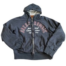 VTG Abercrombie &amp; Fitch Mens Distressed Hoodie Sweatshirt XL Thermal Lin... - $49.45