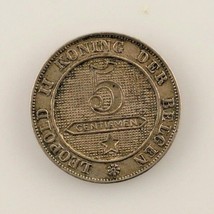 1900 Bélgica 5 Centime Holandés Inscripción (XF) Extra Fina Estado - £29.69 GBP