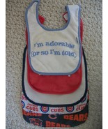 5 Baby Bibs, Bears. Cubs, etc. (#0196) - $17.76 CAD