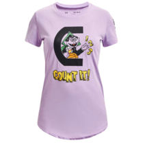 Under Armour 1369639 Youth Girls Curry Count it Tee Purple ( XL ) - $44.52