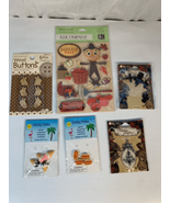 Scrapbook Craft Supplies-Lot of 6 Pks-NEW Buttons/Accents-Ice Cream/Hot ... - £13.24 GBP