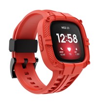 Compatible For Fitbit Versa 3/Fitbit Sense Bands With Bumper Case,Rugged Protect - £29.80 GBP
