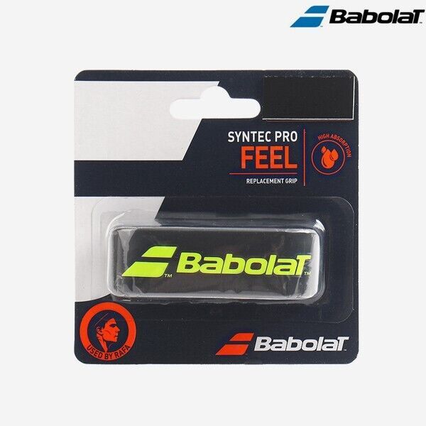 Babolat Syntec Pro Cushion Grip Tennis Racquet Grip 1.9mm Black Yellow 6... - $16.11