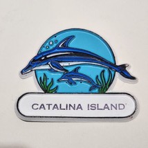 Vintage Catalina Island Dolphins Fridge Magnet Fason Travel Souvenirs - £7.70 GBP