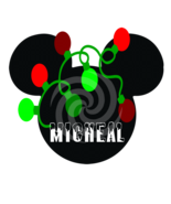 Micheal Font 3smp-Digital ClipArt-Mouse-Gift Tag-T shirt-Holiday-Christmas - $37.17 MXN