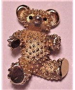 Boucher Gold Tone Teddy Bear Pin Brooch # 8091P - £24.42 GBP