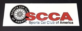 SCCA Decal Sticker Sports Car Club of America 6&quot; x 2&quot; Pre-owned Unused - $12.00