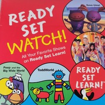 Kids Ready Set Watch Learn Shows TLC DVDs Paz SaveUms Hi-5 Peep Toddworld Sealed - £3.20 GBP