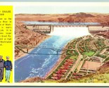 WWII Washington State Armed Services Grand Coulee Dam UNP Chrome Postcar... - $6.88