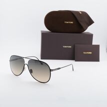 TOM FORD FT0824 01B Black/Smoke Gradient 62-12-140 Sunglasses New Authentic - $185.96