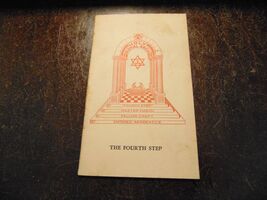 *RARE* MASONIC &quot;FOURTH STEP&quot; BOOKLET 1943 - $19.60