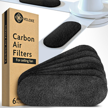 Ceiling Fan Filters for Blades | 6-Pack Set Air Filters with Activated Charcoal - £20.01 GBP