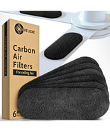 Ceiling Fan Filters for Blades | 6-Pack Set Air Filters with Activated C... - $35.11 CAD