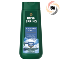 6x Bottles Irish Spring Mountain Chill Arctic Pine Mint Face &amp; Body Wash | 20oz - £34.63 GBP