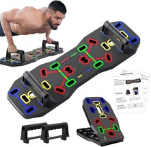 Push Up Board Portable Multi Function 10 in 1 Push Up Bar Push up Handles for Fl - £28.43 GBP