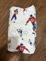 Pottery Barn Kids ORGANIC Vintage Football Fitted Queen Sheet - $25.00