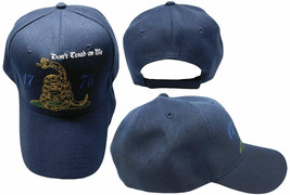 (Blue) Navy Jack Gadsden Dont Tread On Me 1776 Tea Party Hat Cap Embroidered Ruf - £20.47 GBP