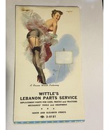 1950s Pinup Girl Picture Notepad w/ Sexy Long Leg Blond in Stockings by ... - £14.33 GBP