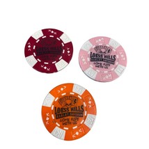 Harley Davidson Poker Chips Dealer Lot of 3 Loess Hills Pacific Junction IA - $12.59