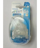 Philips Avent 2 Medium Flow Classic Baby Bottle Nipples 3m+ New - $21.72 CAD