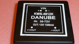 NEW 1PC DANUBE KWS-4812K SINGLE DC/DC Converters IN : 36-72V OUT : 12V/ ... - $35.00