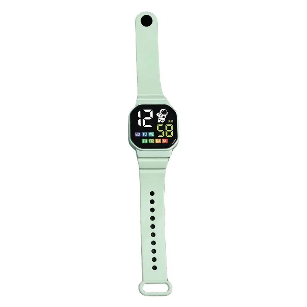Stylish Wristwatch Push Buckle Design Cozy Soft Wrist LED Astronaut Digital Watc - £86.14 GBP