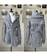 Henri Lloyd England Belted Cardigan Fair Isle Women $250 L - €46,34 EUR