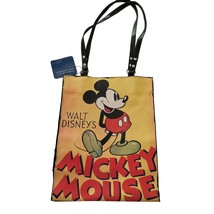 Walt Disney Mickey Mouse Tote Shoulder Bag Purse Handled New Vinyl New - $26.45