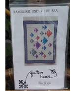 Vintage Quilt Pattern &quot;Rambling Under the Sea&quot; Complete and Unused Fish - £9.46 GBP