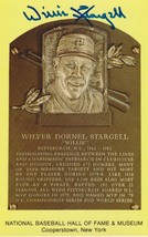 Willie Stargell (d. 2001) Autographed Hall of Fame Plaque Postcard - $39.99