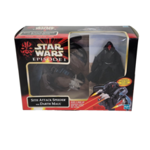 Vintage 1999 Star Wars Episode 1 Sith Attack Speeder W Darth Maul New In Box - £14.90 GBP
