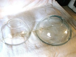 Pyrex Bowls,  Clear Glass #326 4 Qt.,  #325 1 Qt. - £37.27 GBP