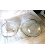 Pyrex Bowls,  Clear Glass #326 4 Qt.,  #325 1 Qt. - £37.81 GBP