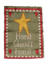 12x18 Home Sweet Home Star Sleeved Garden 12&quot;x18&quot; Flag - £3.06 GBP