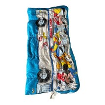 Vintage Disney Mickey’s Express Children&#39;s Sleeping Bag Sack Mat Goofy D... - £15.73 GBP