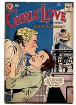 GIRLS LOVE STORIES #76 comic book 1961-ROMANCE cruise cover-LOVE TRIANGL... - $27.74