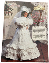 Crochet Ladies of Fashion Megan&#39;s Wedding Gown Pattern for 11-1/2&quot; Doll Clothes - £9.59 GBP
