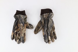 Vintage 90s Streetwear Distressed Soft Cloth Camouflage Insulated Gloves... - $39.55