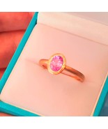 Pink Sapphire in Matte Finish Rose Gold - $740.00
