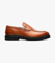 Stacy Adams Hayes Moc Toe Penny Slip On Shoes Leather Tan 25735-240 image 3