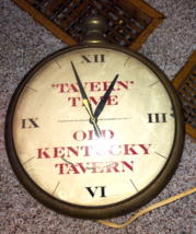 Vintage Old Kentucky Tavern &quot;Tavern Time&quot;  pocket Watch Clock Runs No li... - £138.96 GBP