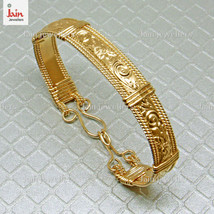 18 Kt, 22 Kt Real Solid Yellow Gold Handmade Wire Wrap Women&#39;s Bangle Br... - £3,248.15 GBP+