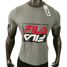NWT FILA MSRP $32.99 CHATTERBOX MENS GRAY CREW NECK SHORT SLEEVE T-SHIRT... - $17.84