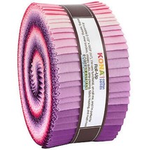 Jelly Roll Kona Cotton Solids Wildberry Palette Pinks Purples Roll-Ups M524.32 - £24.75 GBP