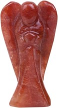 Red Aventurine Angel - Healing Crystal Figurine Handmade 2 Inch - £19.63 GBP