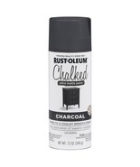 Rust-Oleum Ultra Matte Interior Chalked Spray Paint 12oz-Charcoal - £20.54 GBP