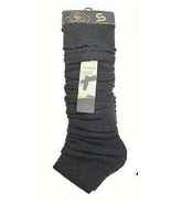 Women&#39;s Fall Winter Leg Warmers Over The Knee One Size Solid Black W Lin... - $12.59