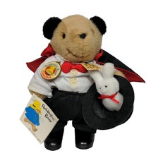 Vintage Eden Paddington Magician Bear Top Hat Cape Stuffed Animal 9.5&quot; - £52.04 GBP